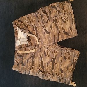 GAP Camo Tiger Striped Camouflage sz 36 Cargo Shorts Mens (Vintage)